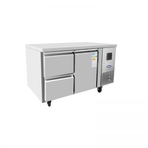 Table Réfrigérée Positive GN1/1 avec tiroir 1/2 à gauche - 1 Porte
